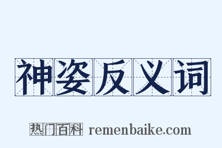 神姿反义词是什么意思的图片